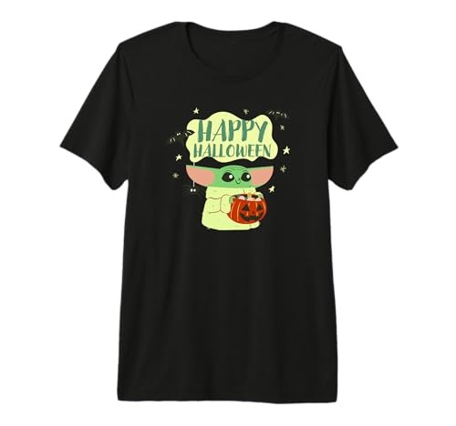 T-shirt Mandalorian Grogu Happy Halloween : le cadeau parfait pour fan de série