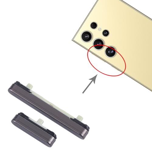 Image of 100 Og Black Compatible with Samsung S24 Ultra SM-S928B Power Button and Volume Control Button