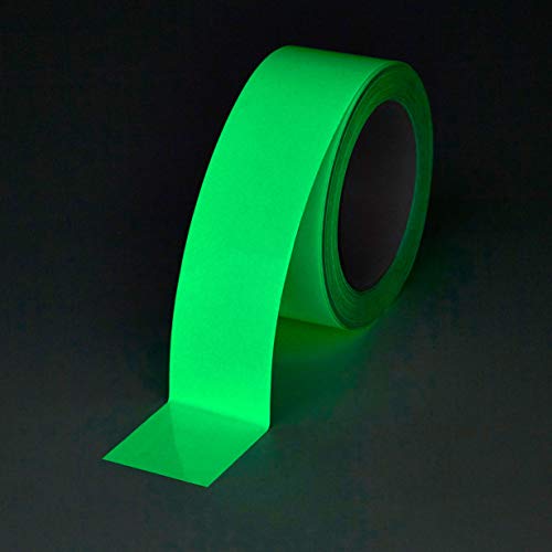 Heskins PHOT2 Glow in The Dark Photoluminescent Egress Tape, 2" x 30' - Thumbnail 2