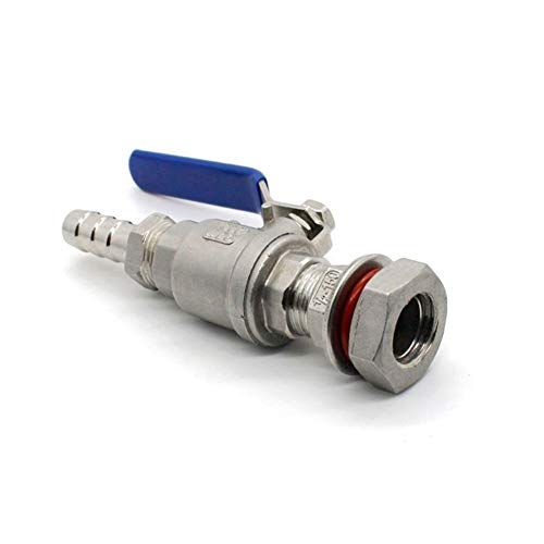Vanne à bille 1/2 en acier inoxydable 304 compacte pour circuit eau chaude et froide - 5
