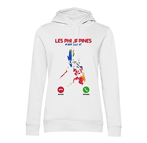 Sweat à capuche Les Philippines m'appellent pull de géographie avec poche kangourou