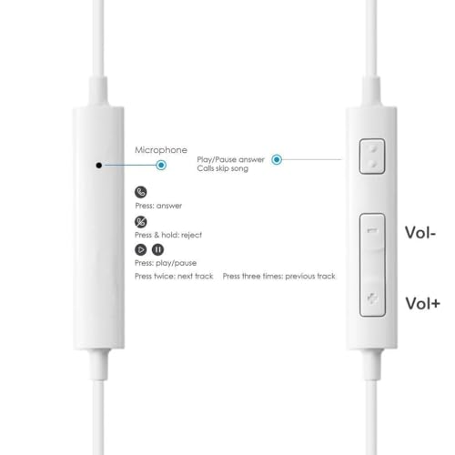 Image of Earphones for Samsung Galaxy s ||| Mini Value, Samsung Galaxy S ||| Next, Samsung Galaxy S 4G T959, Samsung Galaxy S Advance Wired Headphones (YR18, White)