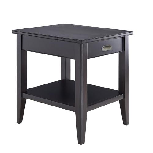 Image of Leick Home Laurent End Table, 24 inch, Black