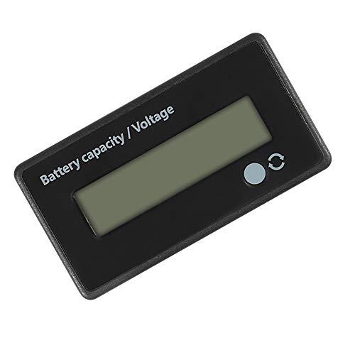 2 Pcs Dc 12V 24V 36V 48V Battery Meter, Melife Battery Capacity Voltage Monitor Gauge Indicator, Lfp, Battery Tester For Golf Cart Rv Marine Boat Club Car Motorcycle - Blue #TOP2
