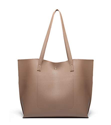 Image of Dreubea Women's Soft Faux Leather Tote Shoulder Bag from, Big Capacity Tassel Handbag