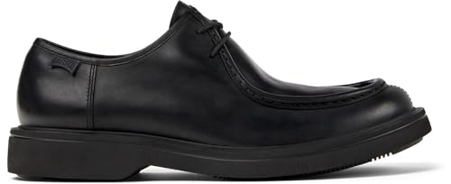 Camper Para Hombre. K100999-001 Zapatos De Piel Norman Negro (44), Plano, Cordones, Casual - 7