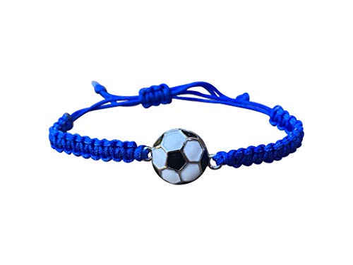 Soccer Bracelet, Soccer Jewelry, Adjustable Unisex Soccer Paracord Bracelets - Soccer Gifts