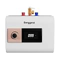 Ganggend Mini Tank Water Heater Electric, 2.5 Gallons Small Under Sink Water Heater for Point of Use Instant Hot Water 110V 1500W, Wall or Floor Mounted