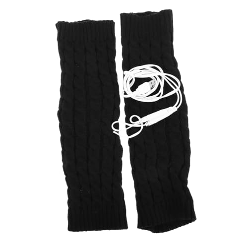 BCOATH Cable Knit Leg Warmers Electric Socks for Women Men Thermal Knee Warmers for Winter Outdoor Use
