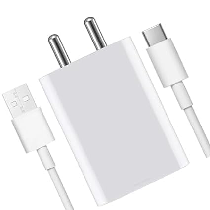 Image of 80W Charger for Vivo V25 Pro,21e 5G, V21, V21 Pro, Y73, 21 5G, V20 Pro, V20, V19, Y35 5G, 23e, V25e, Y35, V25 5G with Type C Cable White (DP7)