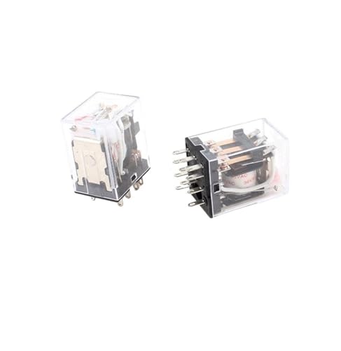Relé de potencia AC 36V con indicador LED rojo y 11 pines para conmutación triple segura