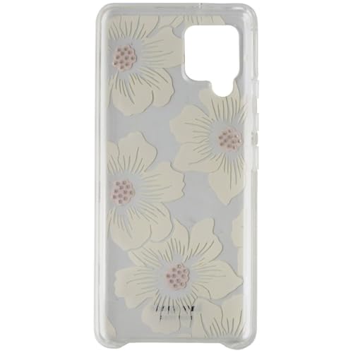 Coque Kate Spade Galaxy A42 5G transparente rigide avec fleurs blanches - 2