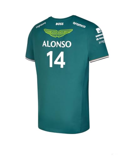 Aston Martin Cognizant F1 Men's Fernando Alonso Team T-Shirt- Green