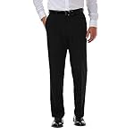 Haggar Men's Cool 18 Pro Classic Fit Flat Front Casual Pant Regular and Big & Tall Sizes