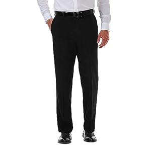 Haggar Men’s Cool 18 Pro Classic Fit Flat Front Casual Pant Regular and Big & Tall Sizes