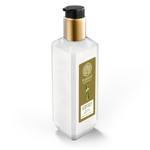 Image of Forest Essentials Ultra-Rich Body Milk Oudh & Green Tea | Natural Moisturizing Body Lotion For Instant Hydration | Ayurvedic Body Moisturizer, Paraben Free| For Women & Men | 200 ml (Pack of 2)