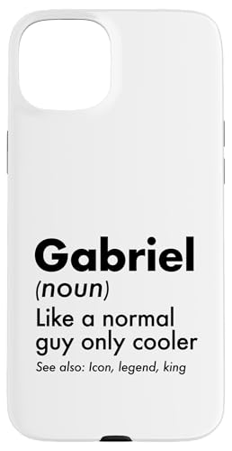 Gabriel Like A Normal Guy Only Cooler Legend King �t�@�[�X�g�l�[�� �X�}�z�P�[�X iPhone 15 Plus �p