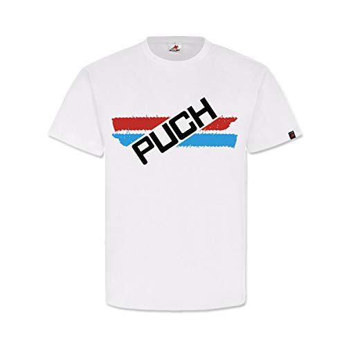 T-Shirt MX Puch Motocross Magnum X Grand Format XXXXXL Blanc pour Motard Confort