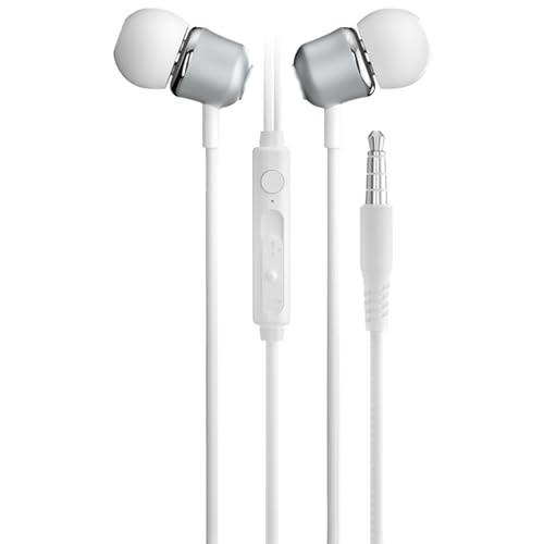 Zqxnt Auriculares intrauditivos con cable, micrófono integrado con cancelación de ruido para juegos de música, 3,5 mm, control por cable, amplia compatibilidad