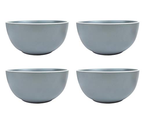 YöL Soup Bowls Set of 4 Cereal Dessert Breakfast Stoneware Solid ...