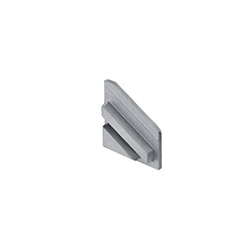 DL1614 - Perfil angular de aluminio 6063, 10 m, 5 barras de 2 m, para tiras LED, con cubierta transparente, tapas y grapas de montaje incluidas.