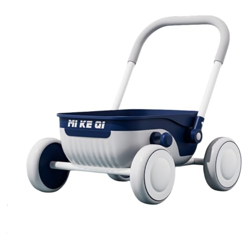 Quxxuolベビーウォーカー 転倒防止 ベビーカー ウォーカー 子供用おもちゃカート スクーター 子供用収納カート ベビー多機能ウォーカー ベビー手押し歩行玩具 折りたたみ式ショッピングカート 子供用ウォーカー 創造力と想像力を育む (ミュージックライト