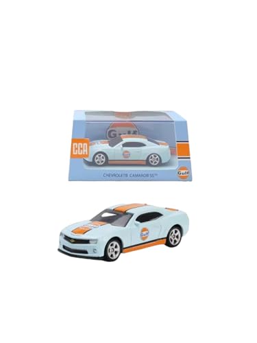 Image of CCA 1:64 Acrylic Gulf Chevrolet Camaro SS Collection Cool Car Series 3+ Years (Blue)