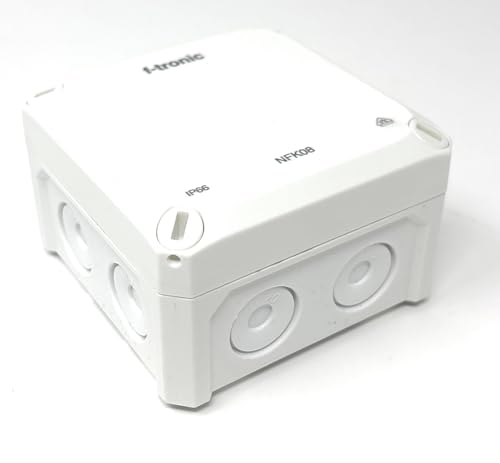 f-tronic FR-Abzweigkasten NFK08ws, IP66, weiß, NEPTUN Compact (85x85x54mm)
