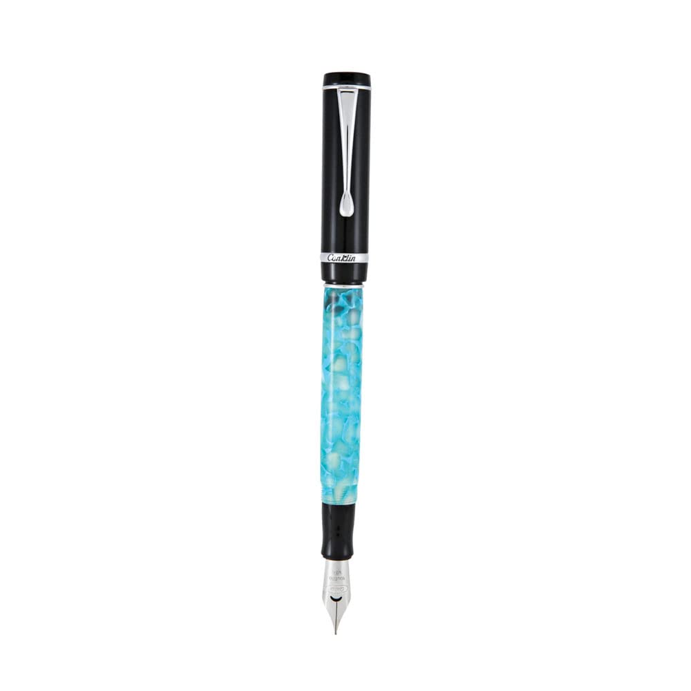 Amazon | Conklin Duragraph 万年筆 ターコイズ ナイツ 極細 | 万年筆