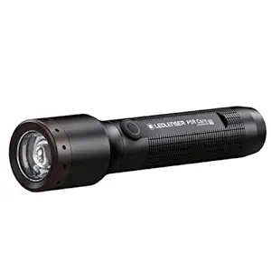 LED Lenser, P5R Core Rechargeable Flashlight, Led Light For Home And Emergency Use, Black, 500 Lumen, Pack of 1