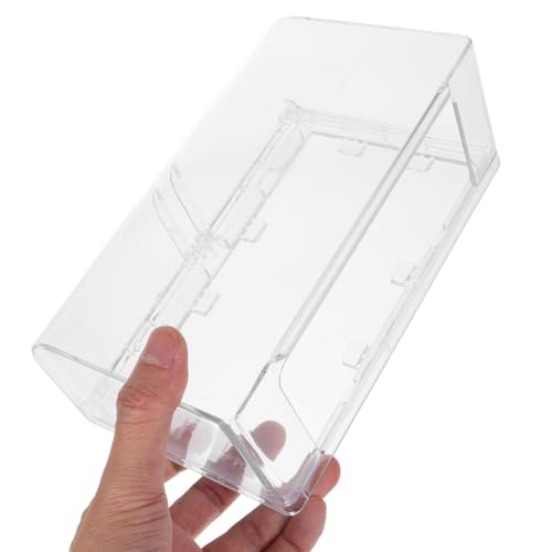 Image of Housoutil Waterproof Socket Cover Double Position Socket Box with Adhesive Install Thickened Splash Proof Outlet Cover for Kitchen Bathroom Living Room Home Commercial Use