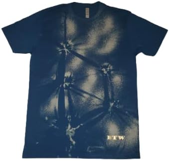 Nudos pequeños de teñido anudado azul, Azul Patchwork, M