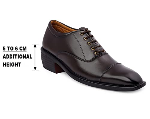 Image of BXXY Men's Height Increasing Formal Office Wear Lace-Up Shoes