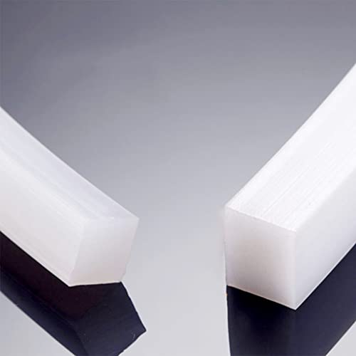 Caoutchouc silicone solide blanc profilé rond résistant 2 mètres - 2