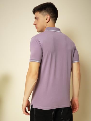 Image of UNIBERRY Men's Cotton Half Sleeves Solid Polo Neck T-shirt-MT4-BG 4XL