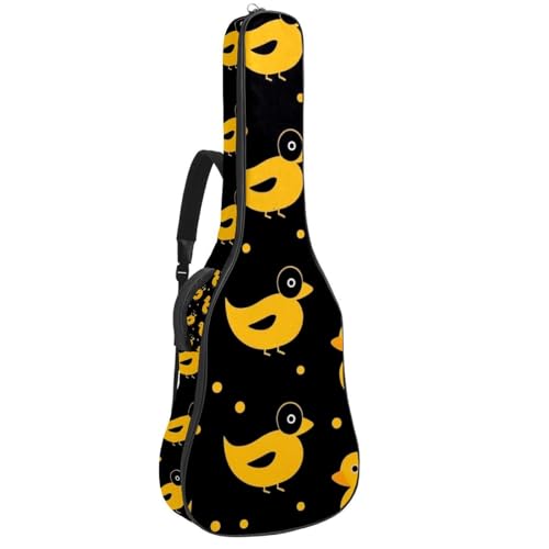 Sac guitare acoustique jaune 104 cm en tissu Oxford épais étanche