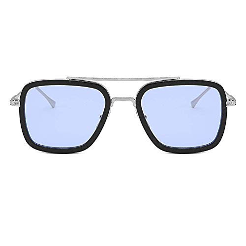 MYSNKU Retro Square Polarized Sunglasses for Men Women Goggle Classic Alloy Frame Vintage Shades Metal Sun Glasses2