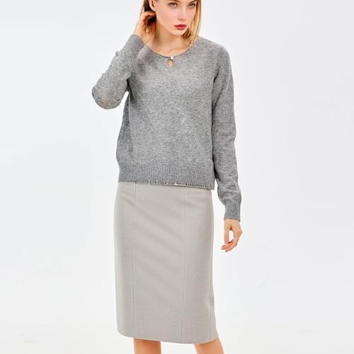 Pullover de lana para mujer Simple&Opulence elegante y suave 4