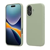 kwmobile Cover per iPhone 17 Custodia - Back Case per Smartphone in Silicone TPU - Protezione Gommata - verde grigio