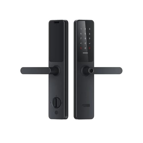 CAQBFRNL CAQBFRNL Serrure de Porte Intelligente A100 Pro CN Bluetooth 5.0 Zigbee Apple Homekey Déverrouillage par Empreinte Digitale Fonctionne avec Homekit(40-80mm)