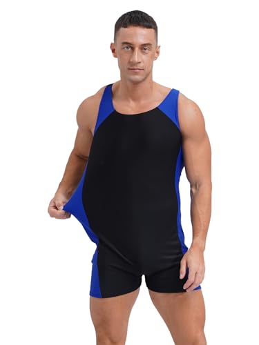 Linjinx Men's Swimming Swimwear One Piece Surfing Swimsuit Wrestling Singlet Jumpsuit Shorty Wetsuit2