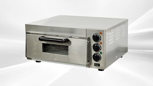 Commercial Countertop Pizza Oven, 1760W, Single Deck, Stainless Steel, 280-680°F Temperature Range, 60-Min Timer PO16 CSA