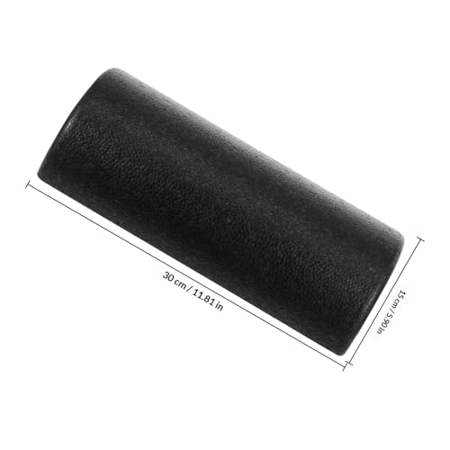 Rodillo de Yoga Toyvian EPP Semirredondo de 30 cm, Superficie Lisa, Negro, para Masaje Muscular y Accesorios de Yoga para Alivio de Espalda y Fitness miniatura 2