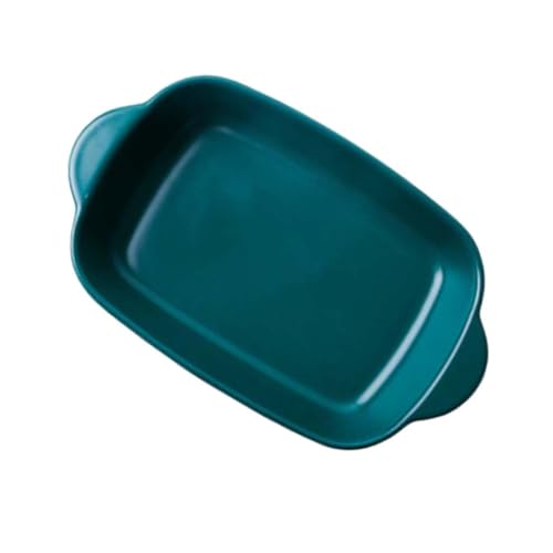Sosoport Bandeja de para Hornear con Resistencia Alta Temperatura Cocina Multifuncional para Queso y Recalentado Apta para Microondas y Horno Color Verde Compacto