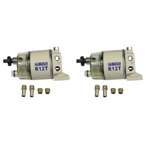 Filtre R12T séparateur d'eau pour moteur de bateau marine 120At lot de 2