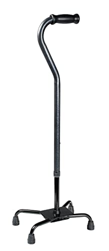 Lumex Bariatric Quad Cane, Heavy Duty, 500 Lb Weight Capacity, Adjustable Cane, 6130A-1 #TOP1