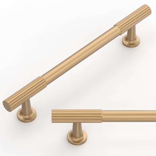 Talentedeco 10 Pack Champagne Bronze Cabinet Pulls 5 Inch(128mm) Kitchen