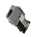 Leviton 41106-RG6 Voice Grade QuickPort Connector, Grey