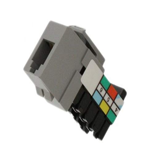 Leviton Voice Grade QuickPort Connector 41106-RG6 Gris miniatura 1
