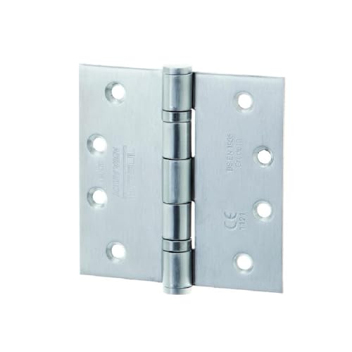 Tesa Assa Abloy BISCFCEM443IS01 Bisagras De Acero Inoxidable Para Puertas Cortafuego Certificadas Inoxidable 102 x 102 x 3 mm AISI 201